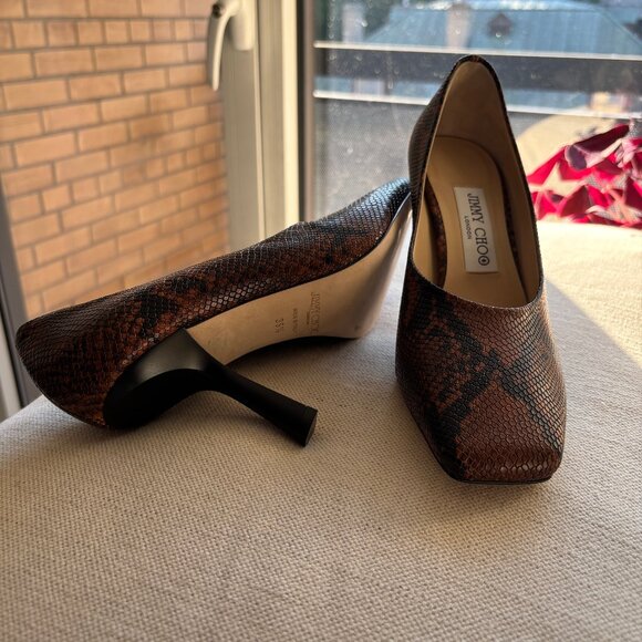 *NEW* Jimmy Choo Marcela 85 Snake Print Pumps - US 6 - Picture 7 of 15